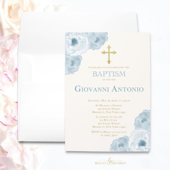 printable boy baptism invitation elegant baptism invitations