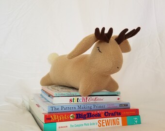 Gallant tan jackalope plush!