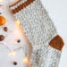 Crochet Tweed Christmas Stocking Pattern * Instant download (Pdf)