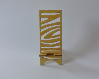 Wooden phone stand, Phone holder for smartphone, Phone docking station, iPhone stand, Charging Station