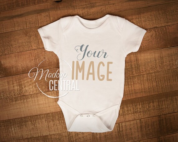 Download Blank White Baby Onepiece Mockup Fashion Design Styled Stock