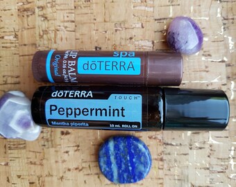 Minty Touch Roller and Lip Balm Set