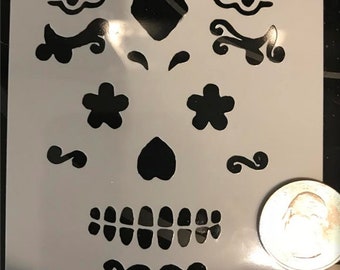 Sugar Skull Stencil