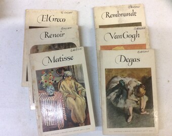 Collection vintage art paperback books