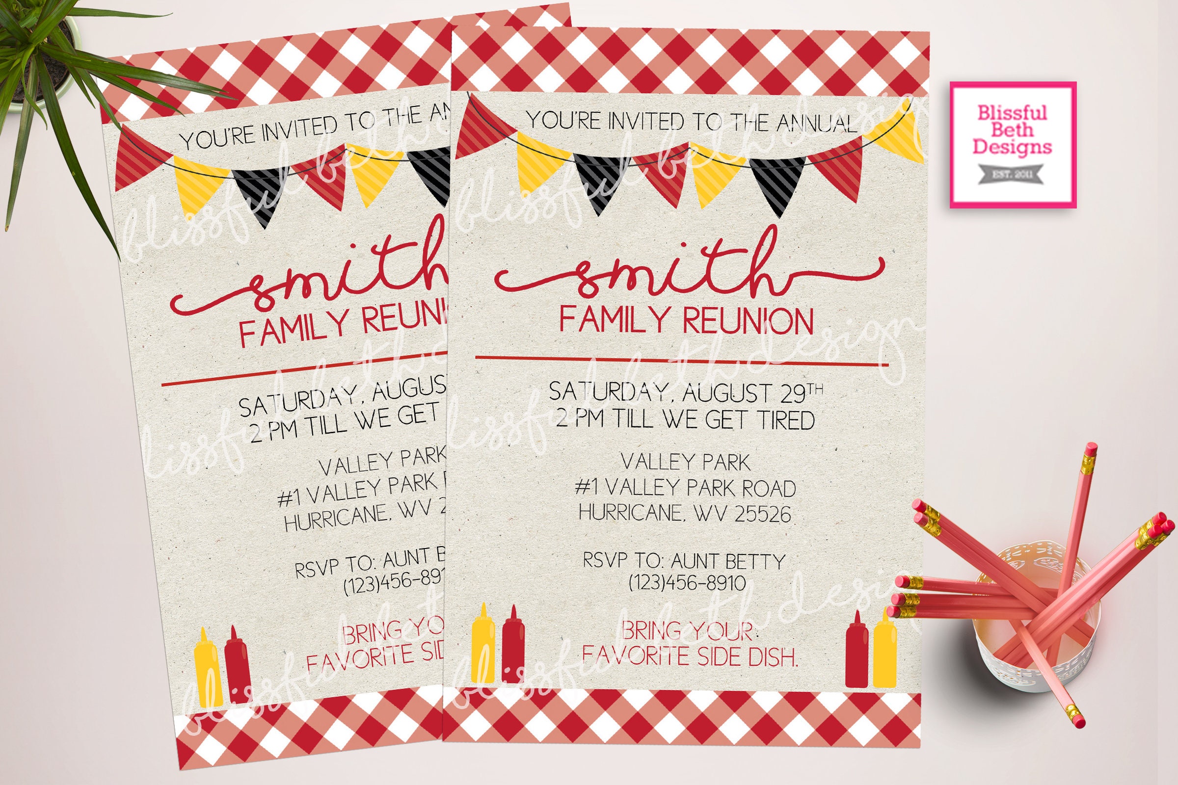 family picnic invitation