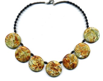 Polymer clay necklace