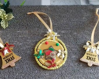 Nice set ball and bells of Christmas