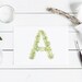 Printable monogram letter E/ nursery decor/ cute monogram/ floral letter/ printable E/ initial print E/ hand lettering printable/ custom E
