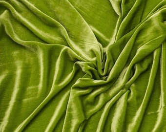 Silk and viscose velvet fabric