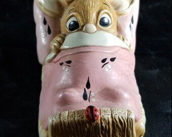 Vintage Pendelfin "Wakey" Hand Painted Stonecraft "Made in England"