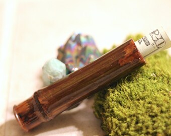 Bamboo Stash Jar Natural Brown