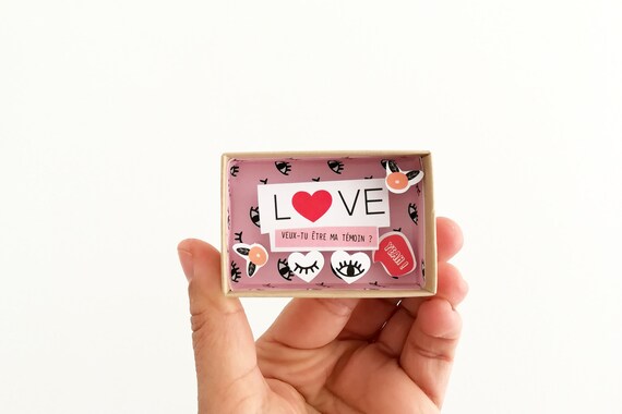 Will you be my bridesmaid message box (small) - Ask bridesmaid - Bridesmaid gift - Wedding gift