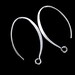 5 pairs of 925 Sterling Silver Ear Wires 15x24 mm. :tk0146