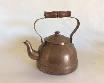 Vintage Copper Tea Kettle