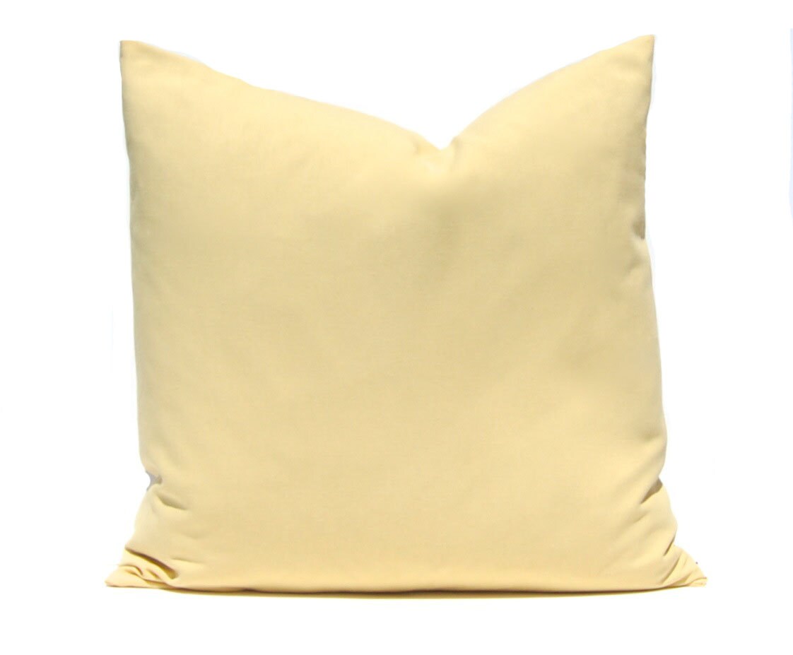 Pillow Cover Decorative Throw Pillow Cover Solid Pale Gold
