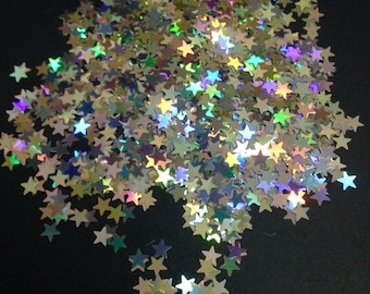 silver holographic glitter, stars glitter, glitter for crafts, bulk glitter, wholesale glitter, solvent resistant,3mm star,glitter for slime