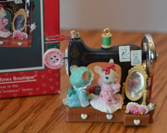 1994 Enesco Buttons N Bows Boutique Ornament