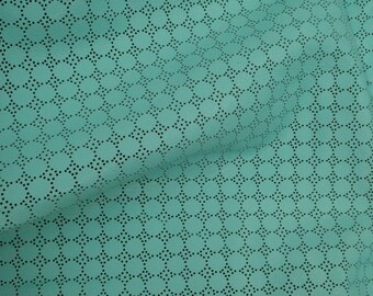 Leather 5"x11" Swiss Dot Perforated ROBIN Egg Cowhide 2-2.25 oz / 0.8-0.9 mm #392 PeggySueAlso™ E7100-04