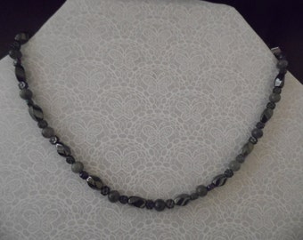 Hematite(magnetized) w/ Labradorite Nacklace