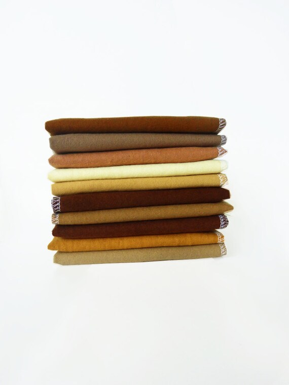 Brown Napkins 10 Small Cloth Napkins Kids Napkins Lunch