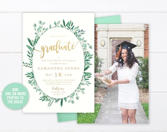 college graduation invitation printable high school