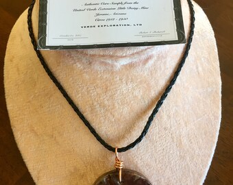 Jerome, AZ Authentic Core Sample Pendant