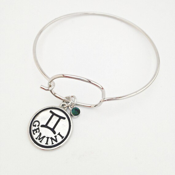 Gemini Charm Bracelet Gemini jewelry zodiac bracelet zodiac