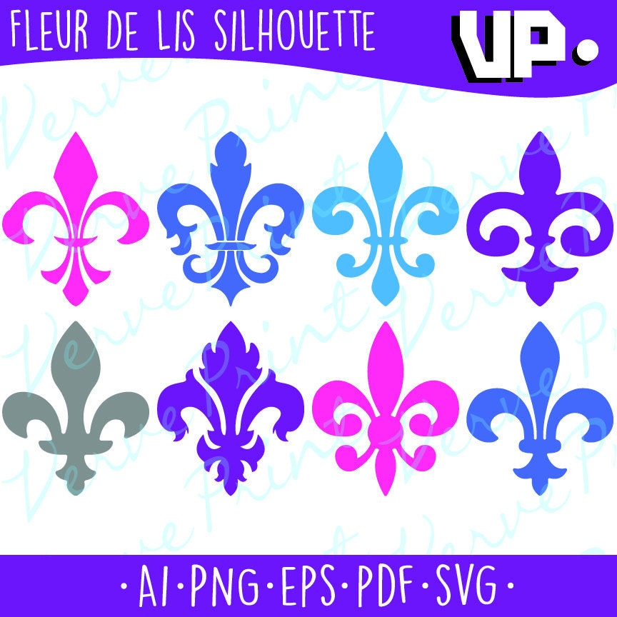 Download Fleur De Lis Silhouette Svg Ai Eps Pdf Cutting file