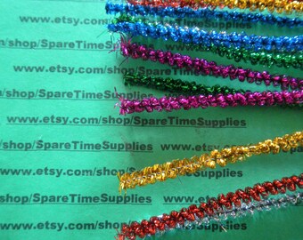 Loopy Tinsel Stems - multi color - 6 mm x 12” - 12 pcs - Fibre Craft - #3271-59