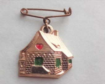 Beato Sante House Shaped Vintage Religious Medal