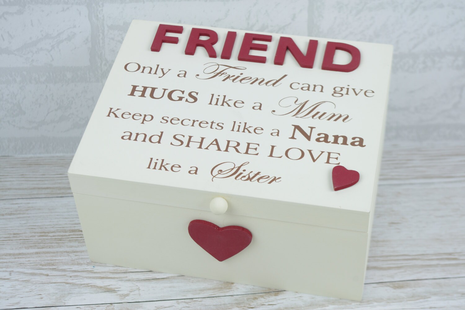 Friend Memory Box Keepsake Friendship Only A Friend Can Give