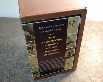 1958 illustrated library of natural sciences 4 volume set