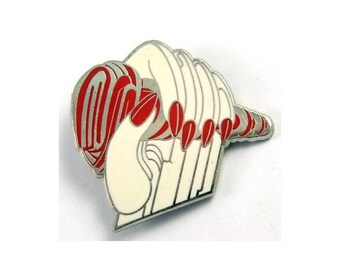 Judas Priest - 'Turbo' Enamel Badge , Made in England, original 80's item