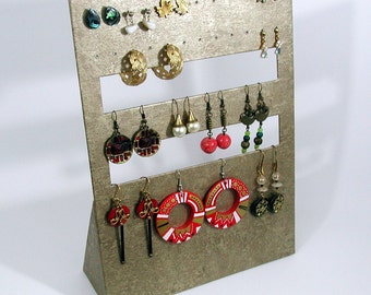 DISPLAY for EARRINGS - old gold