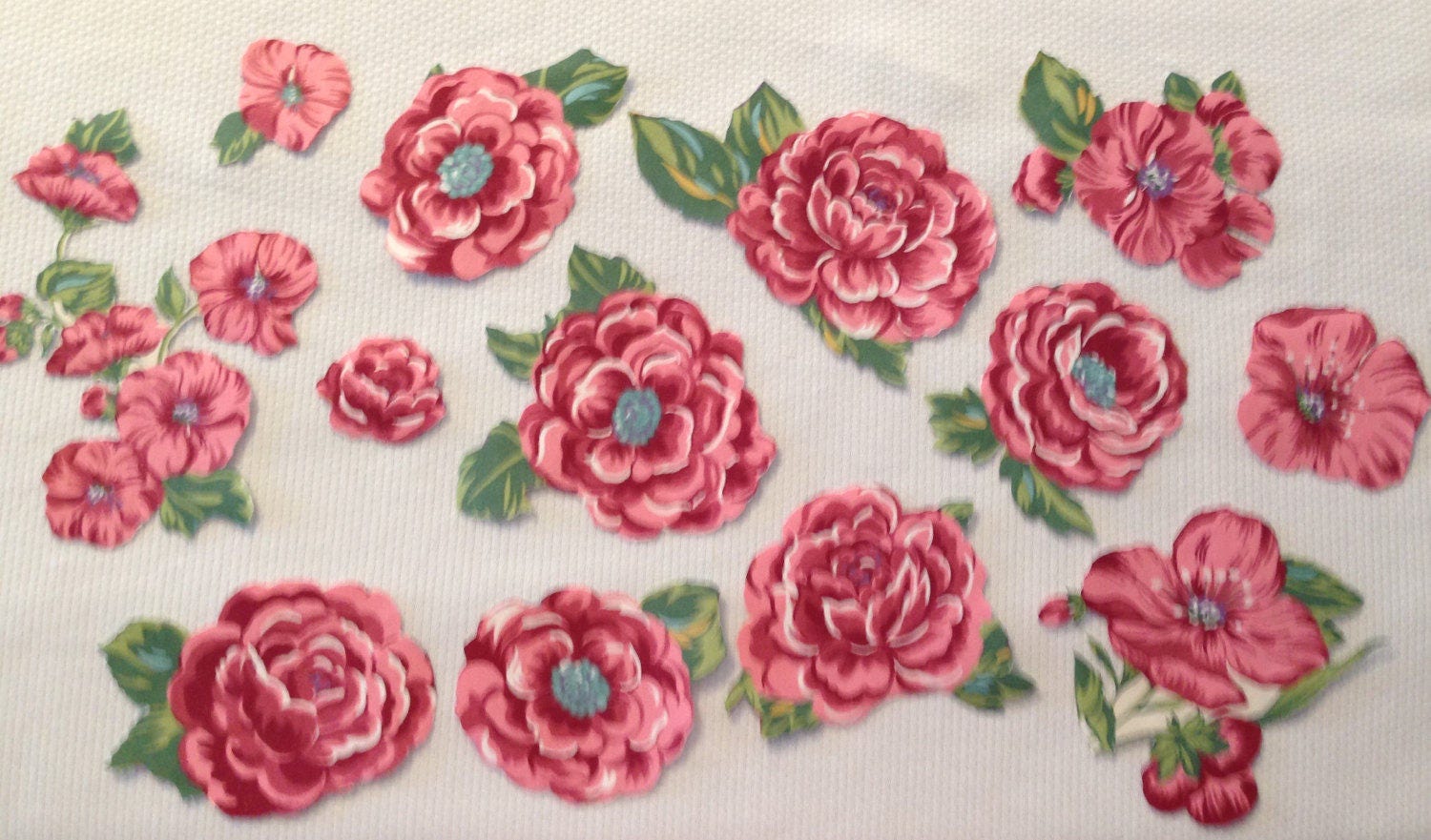 Floral Embellishment Appliques Paper Crafts No Sew Fusible