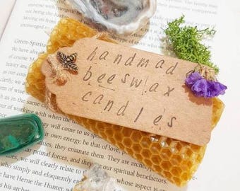 Handmade 100% beeswax spell candles. Hand rolled candles. Spell candles. Handmade candles. Beeswax candles. Natural candles. Natural beeswax