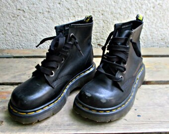 Vintage pair of Dr Martens .Made in England, 1980s.