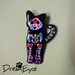 Sugar Skull Cat Halloween Pendant Kitty Feline Art Jewelry