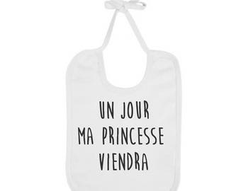 Baby Bib Un jour ma Princesse viendra