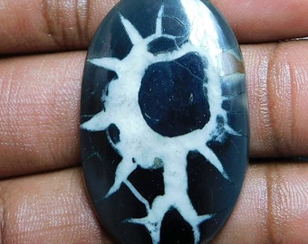 41.80 Cts Natural Top Quality Septarian Gemstone Cabochon Oval Shape 39x24x4 MM