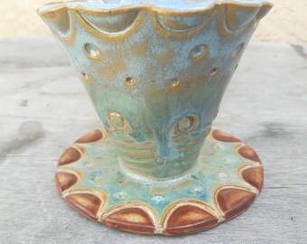 Coffee Pour Over // Blue Coffee Dripper