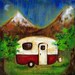 Vintage Camper VINYL Sticker - FREE SHIPPING