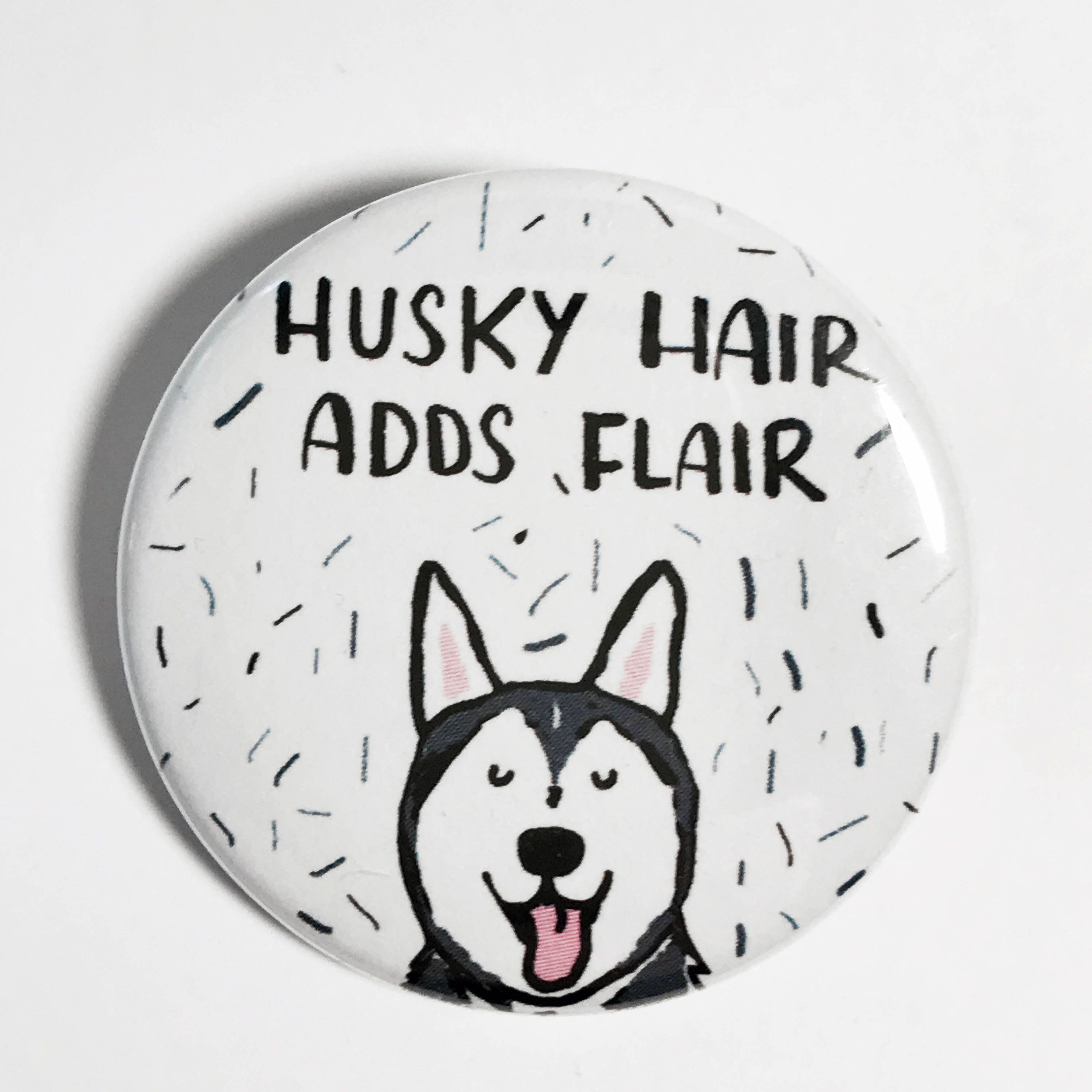 Husky Pin Alaskan Husky Husky Dog Pinback Button Pin Husky