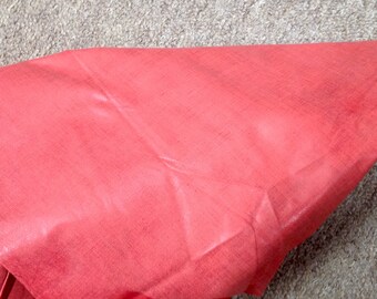 Red Printed Leather Lambskin #AB478