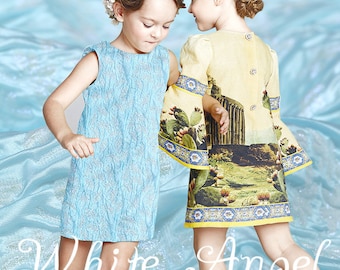 125CM Wide Light Blue Jacquard Fabric for Summer and Autumn Dress Clothes E055