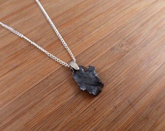 Sikhote-Alin Iron Meteorite Sterling Silver Pendant