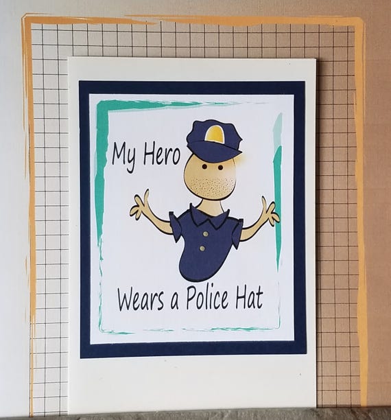 Policeman Birthday Card Funny Police Birthday Card Hero