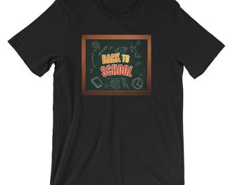 Kids Back to School Supplies Chalkboard Fun Kids Shirt