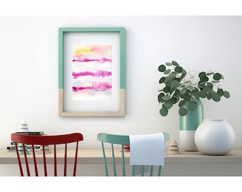 Original art . Pink Abstract Painting Original Wall Art . Abstract Pink Art . Original Watercolor Abstract Paintings . Pink Watercolor Art