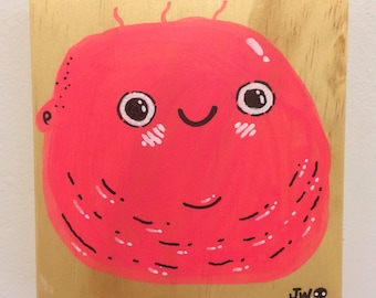 Chubby Baby- Acrylic on Wood
